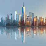 New York City Skyline Illustration